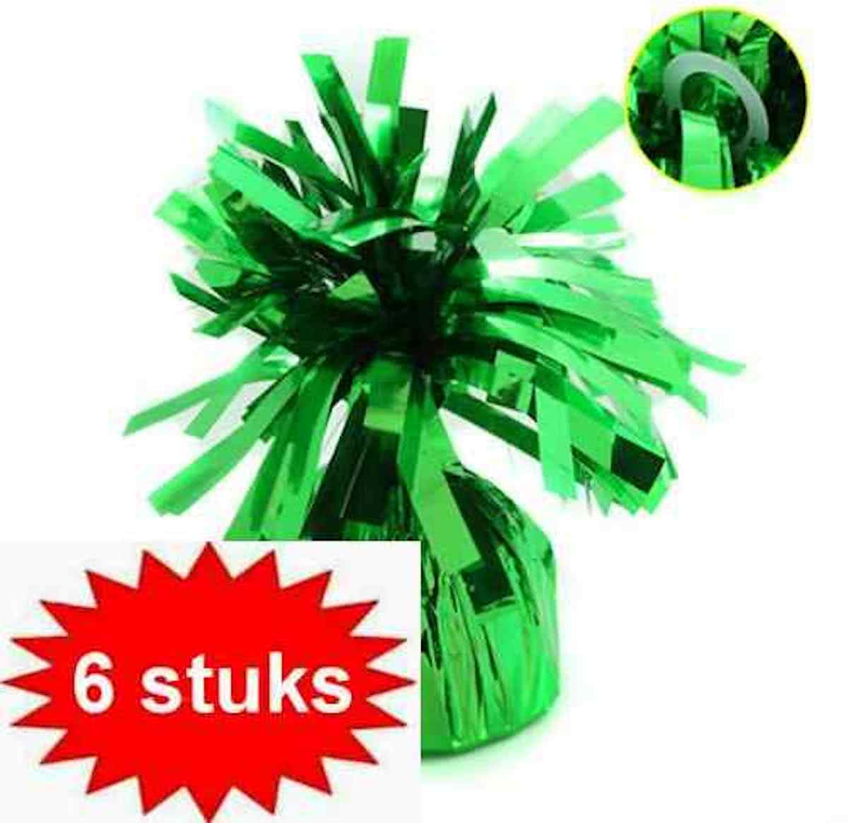 ballongewichtje 170 gr groen 6 stuks