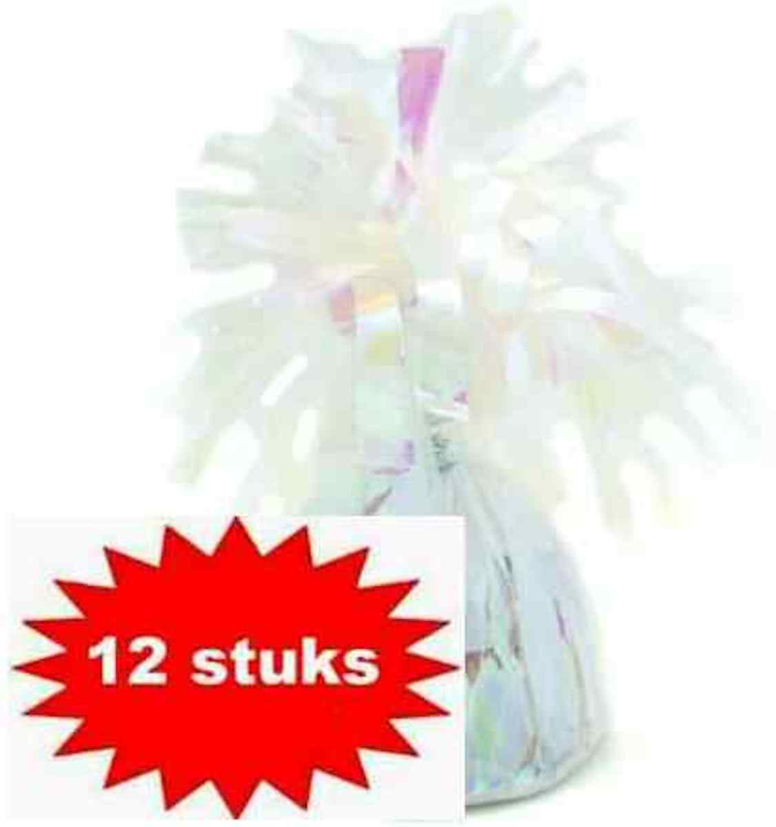 balon gewichtje 170 gr iriserend 12 stuks
