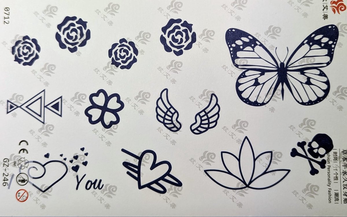 Semi-permanente tatoeage - Bijna original - Makkelijk in gebruik - Kool - Sexy - Waterbestendig - Mooie ontwerpen - Natuurlijk Veganistisch - Niet-toxisch – Duur tot 10 a 15 dagen - Door idereen te gebruiken.- 100