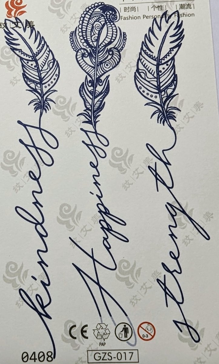 Semi-permanente tatoeage - Bijna original - Makkelijk in gebruik - Kool - Sexy - Waterbestendig - Mooie ontwerpen - Natuurlijk Veganistisch - Niet-toxisch – Duur tot 10 a 15 dagen - Door idereen te gebruiken.- A42