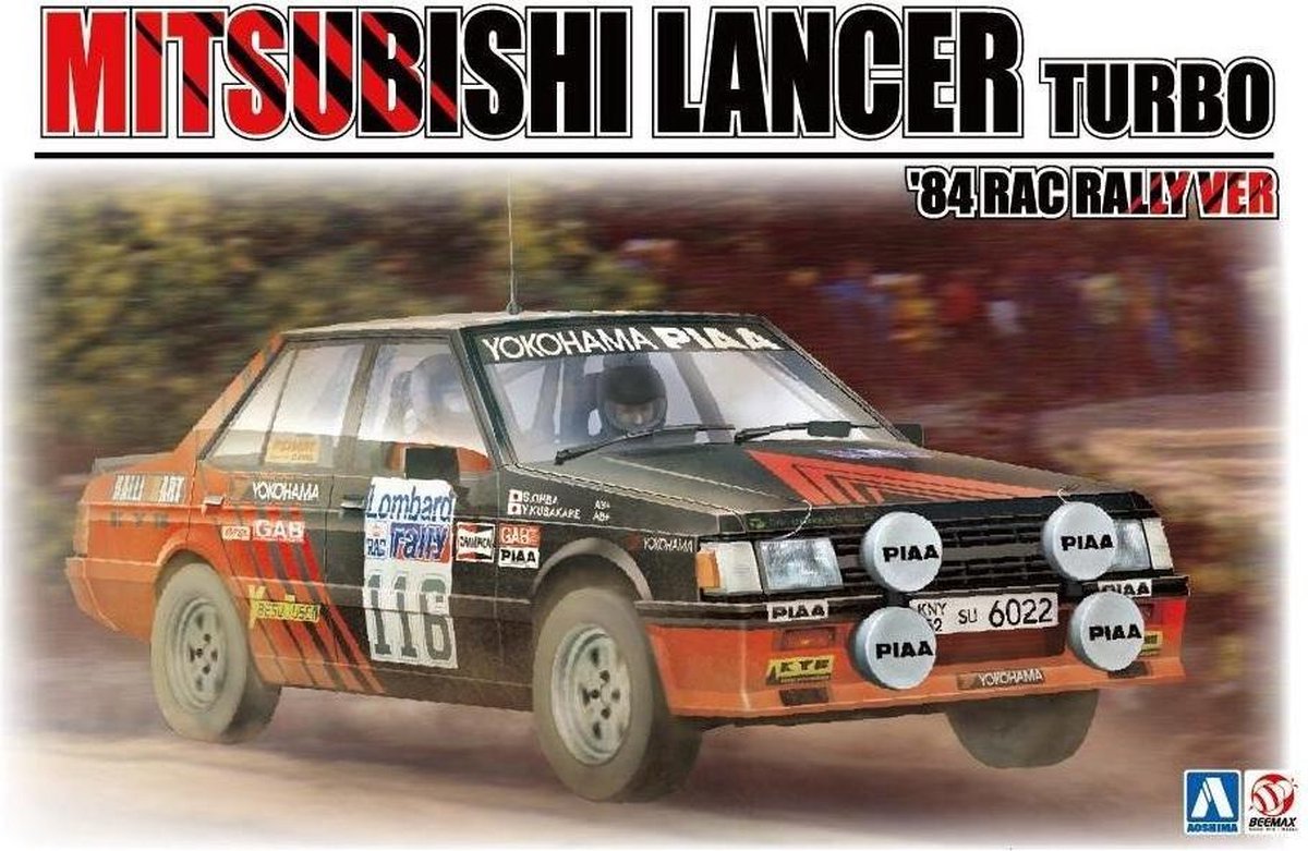 1:24 Beemax 24022 Mitsubishi Lancer Turbo 84 RAC Rally ver.  Plastic kit