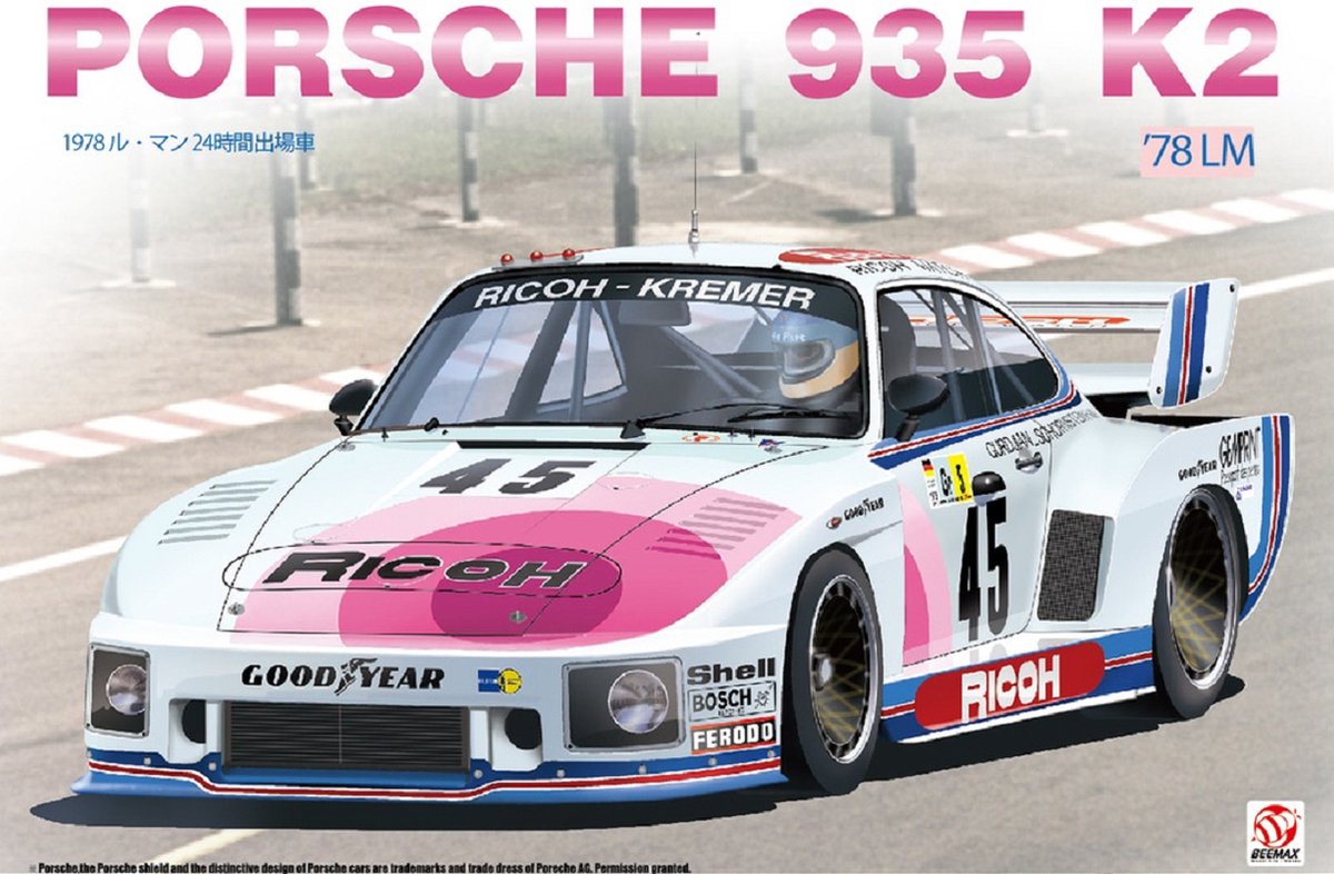 1:24 Beemax 24025 Porsche 935 K2 - 1978 Le Mans 24 Hours Plastic kit