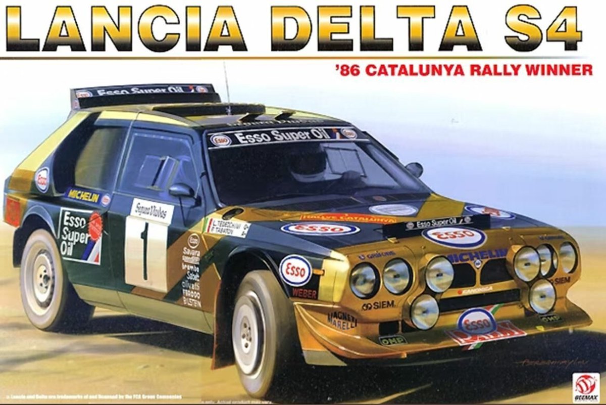 Beemax Modelbouwpakket Auto - 24034 Lancia Delta S4 - 86 Catalonia Rally Winner Plastic - 1:24 -