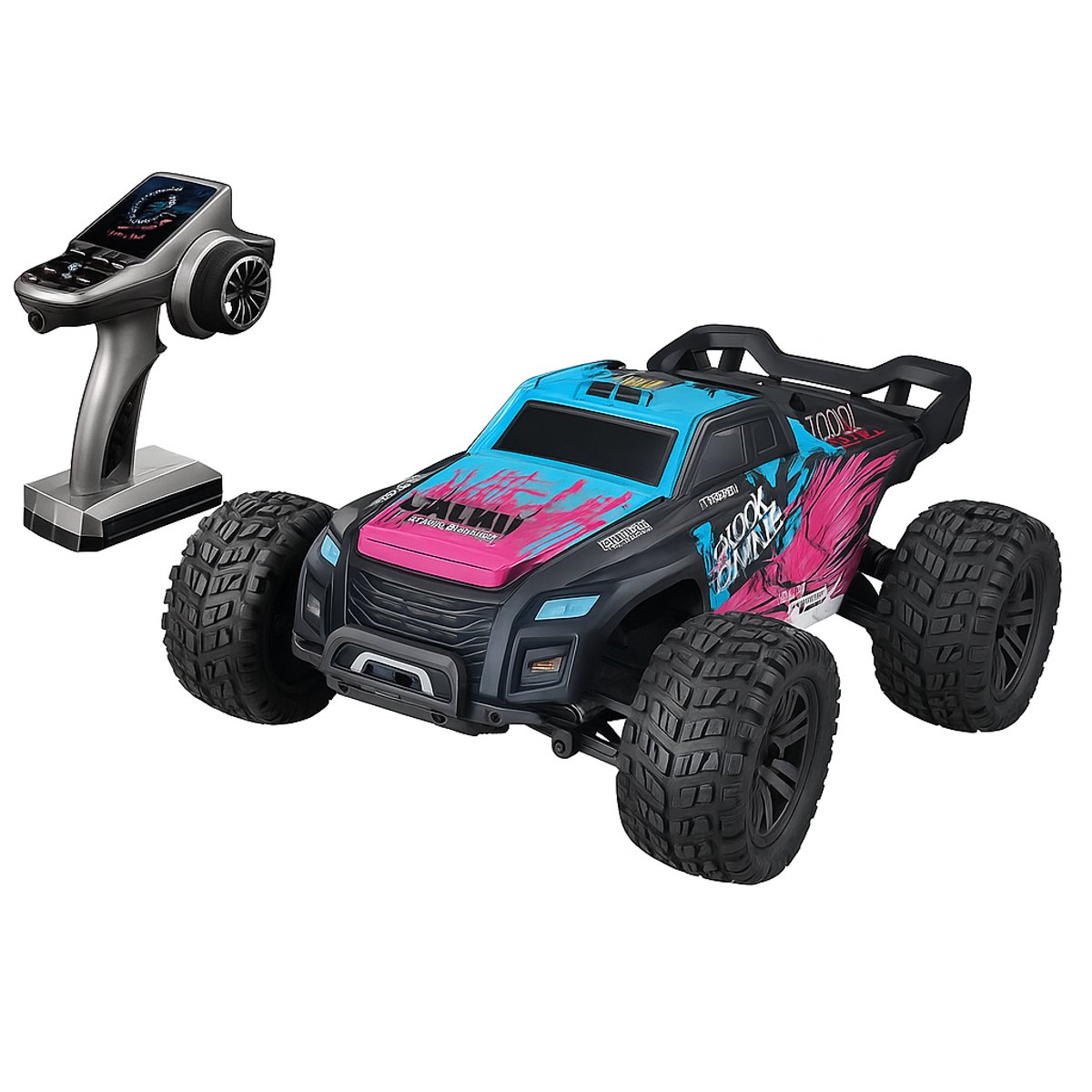 RC Monster Truck 4WD 1:16 - 40+ km/u - Afstandsbediening Auto - RTR Ready to Run - 2.4GHz - Waterproof - Offroad Auto voor Volwassenen & Kinderen 14+