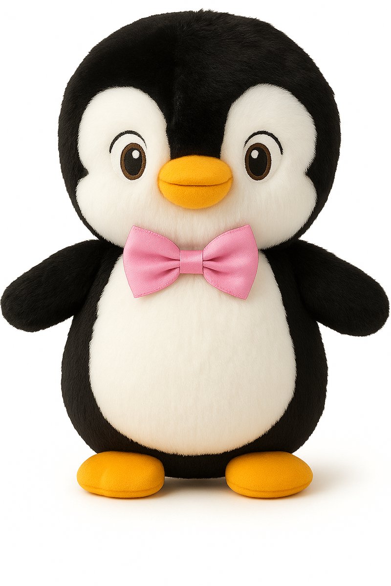 Schattige zwarte Pinguïn van Best4Juniors, Perfect voor kinderen en verzamelaars, Deze superzachte knffel 25 cm is het perfecte cadeau voor verjaardagen, Kerst en babyshowers, Speelgoed!