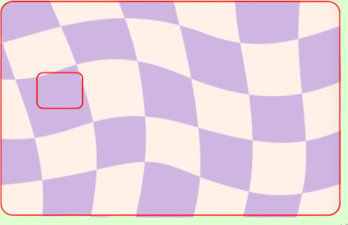 Pinpas sticker Lila geblokt - Pinpasstickers - Pimp je pinpas - Kaartdecor - Sticker design - Maak het uniek - Lila