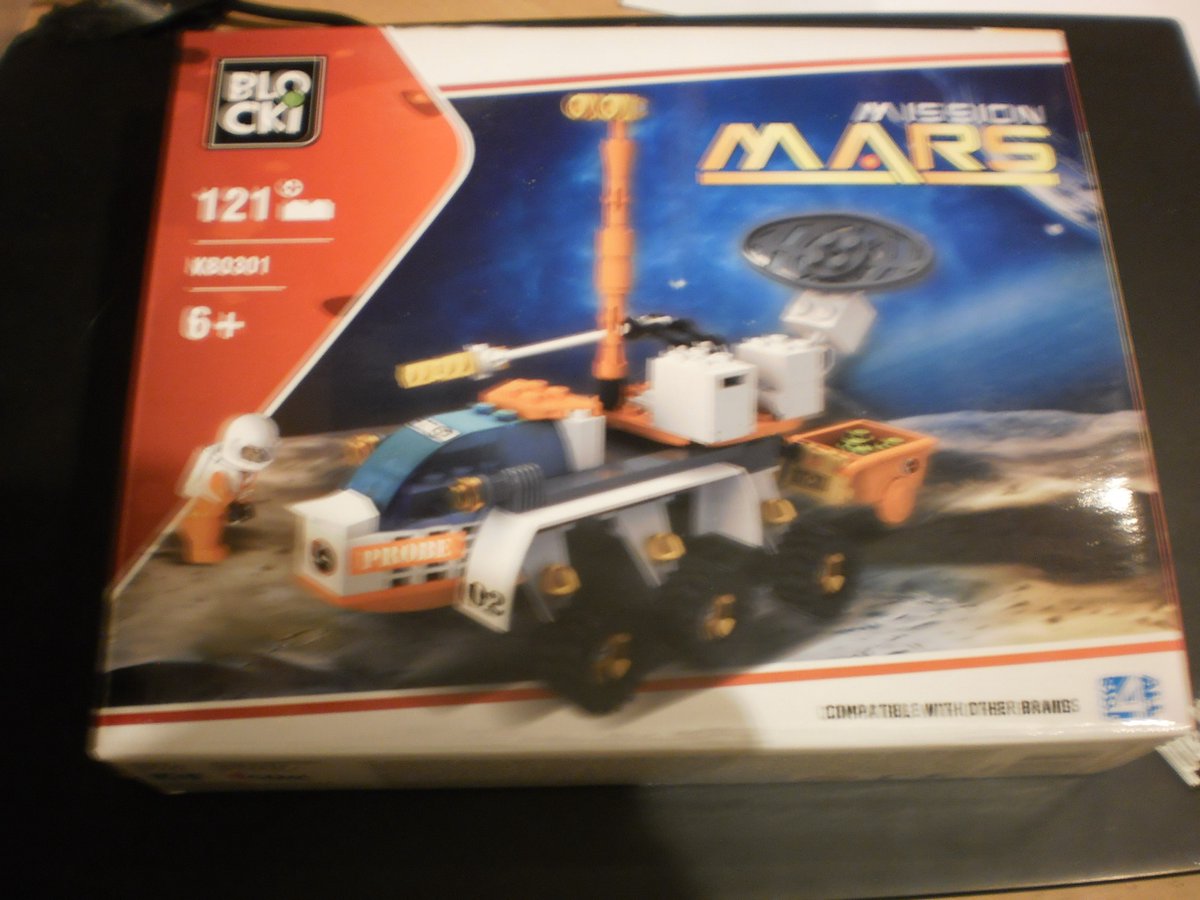 Blocki Bouwstenen Mission Mars Voertuig en poppetje