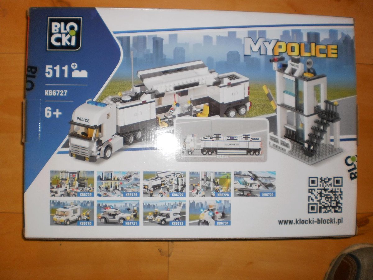 Blocki Bouwstenen Mobiele Eenheid Politie
