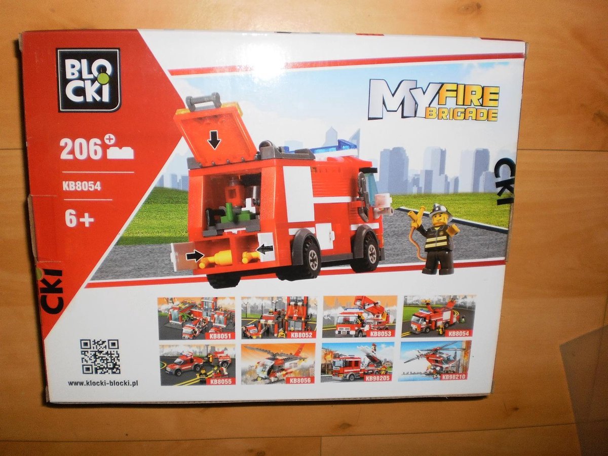Blocki Bouwstenen My Fire Brandweerwagen Bluswagen