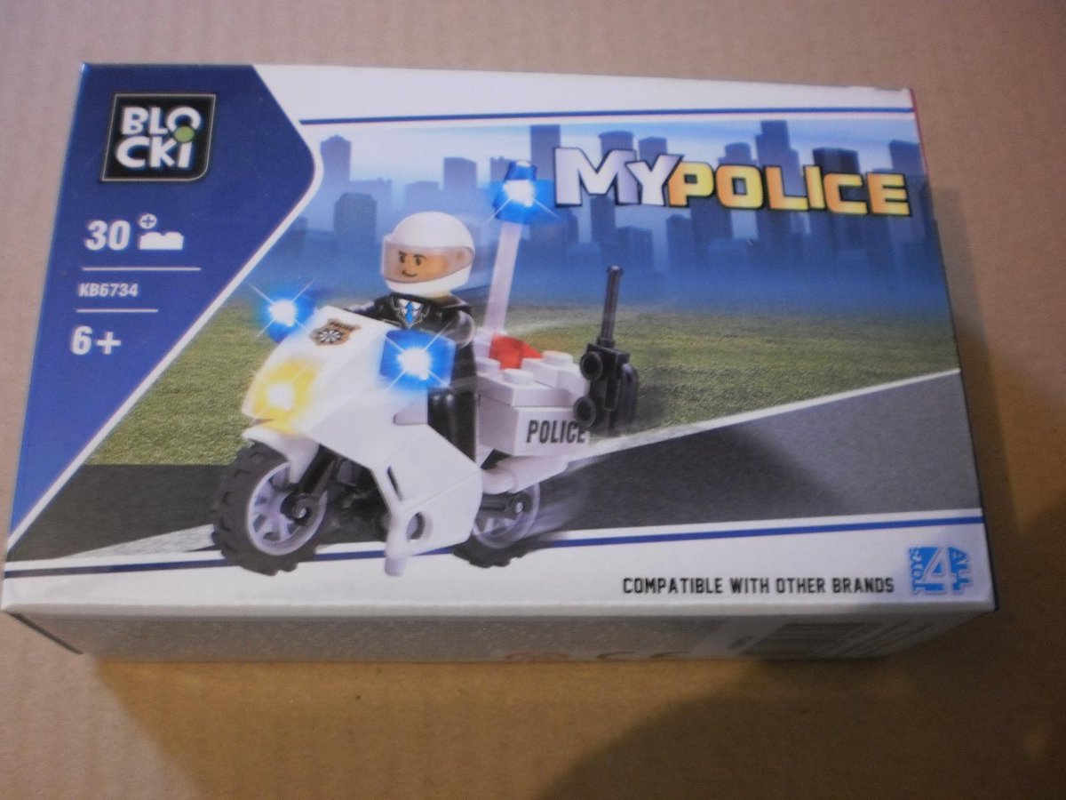 Blocki Bouwstenen Politiemotor