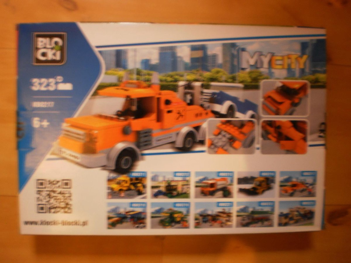 Blocki Bouwstenen Sleepwagen en auto