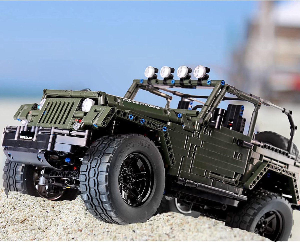 Jeep Off-Road Vehicle - Terreinwagen - Compatible met de bekende merken - DIY - Bouwset, constructieset - 2078 onderdelen - Mouldking