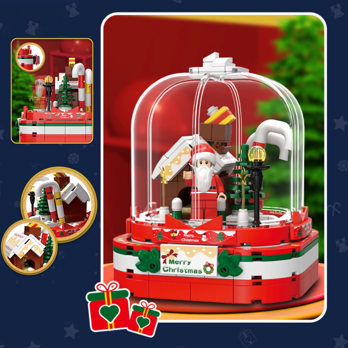 brickparts.nl Kersthuis 324 pcs is compatibel met het bekende merk.