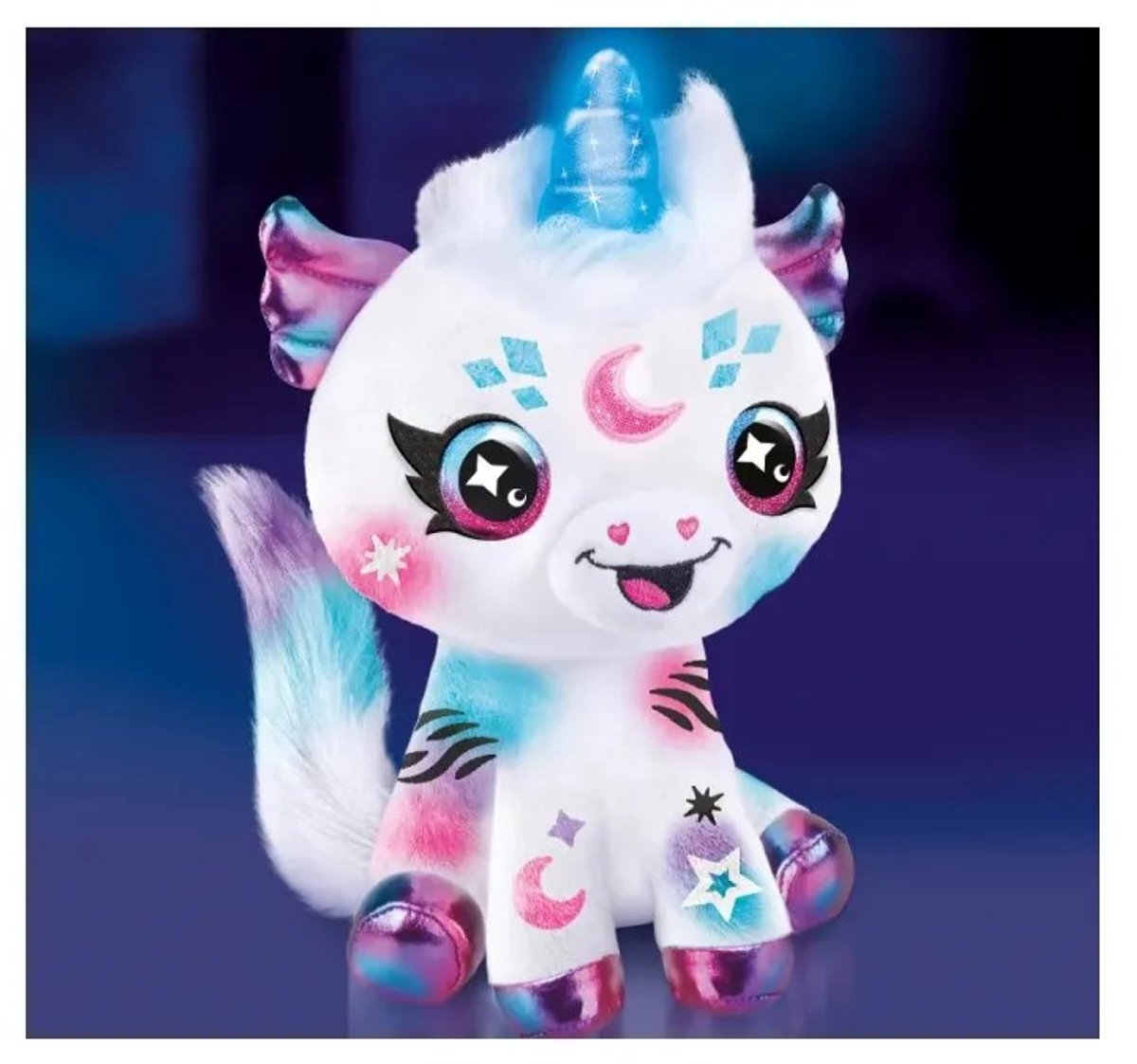 Ster Eenhoorn met een gloeiende hoorn (Poolse en Engelse versies beschikbaar)