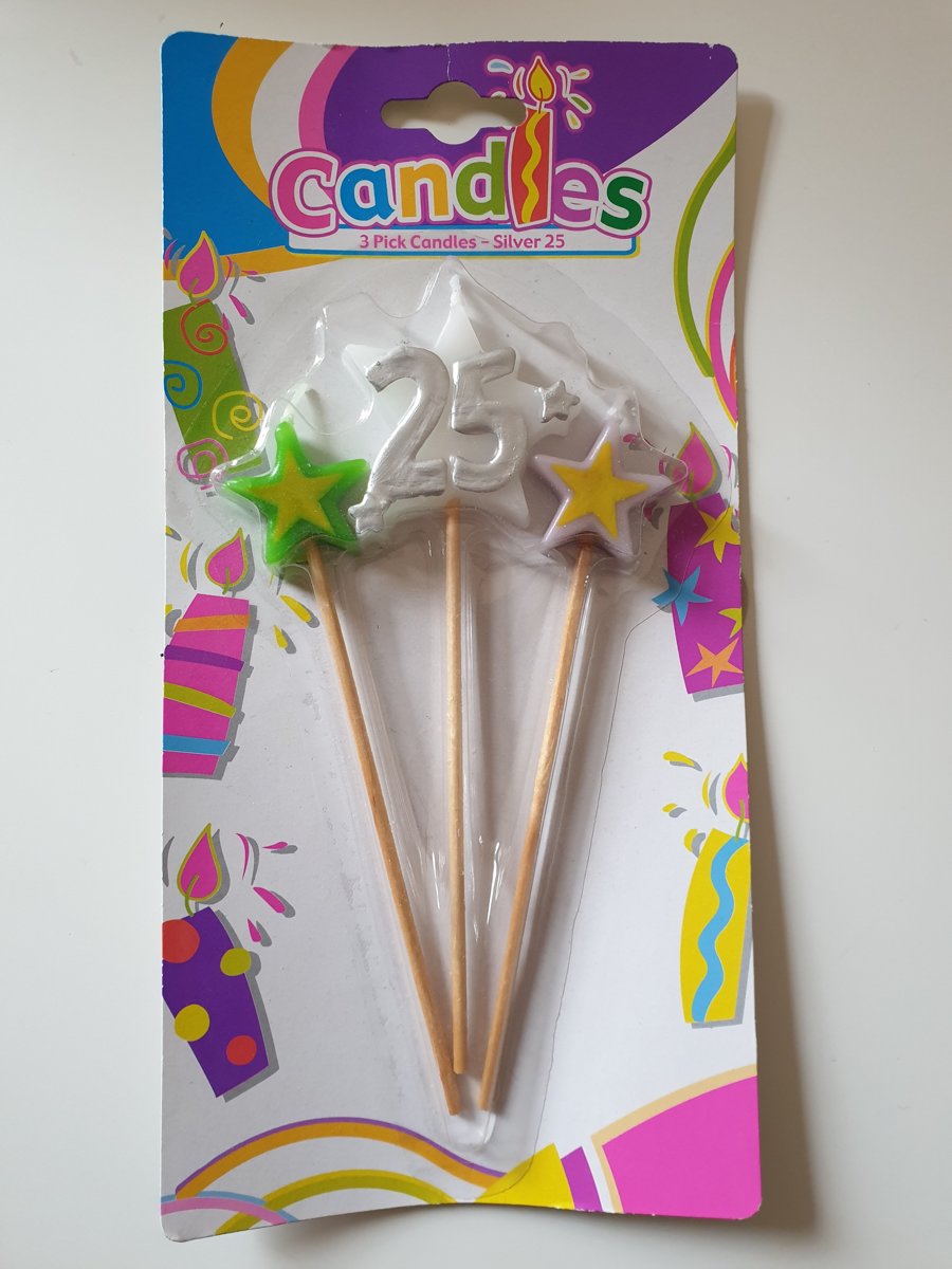 kaars cijfer25