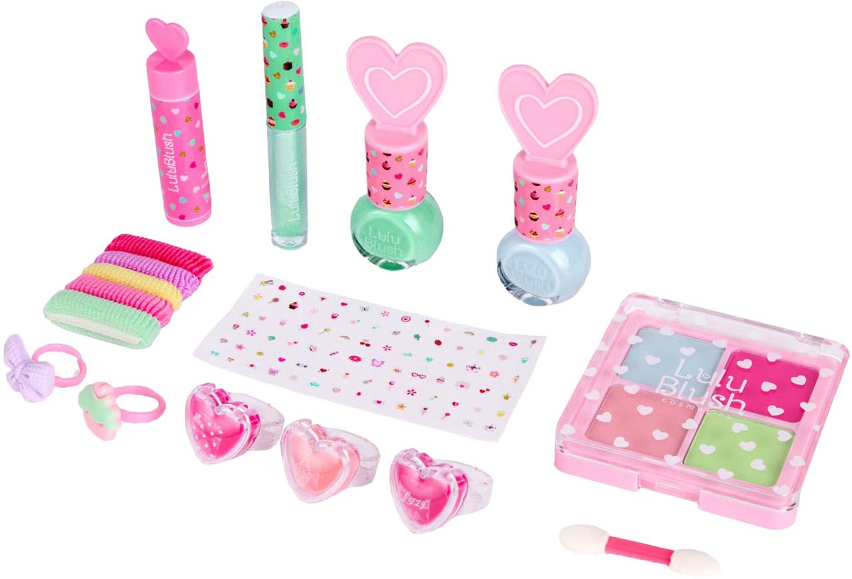 Canenco make-up set speelgoed Lulu Blush in rugzak voor kinderen.