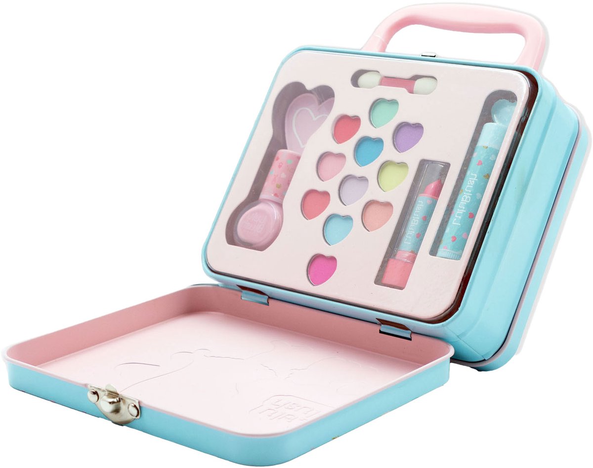 Canenco make-up speelgoedset Lulu Blush in tinnen koffer multi kleuren.