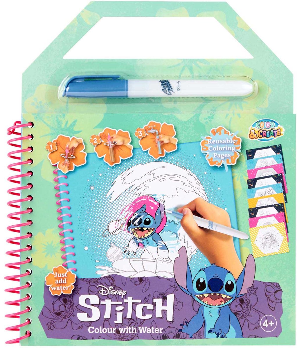 Stitch Waterkleurboekje - incl Waterpen