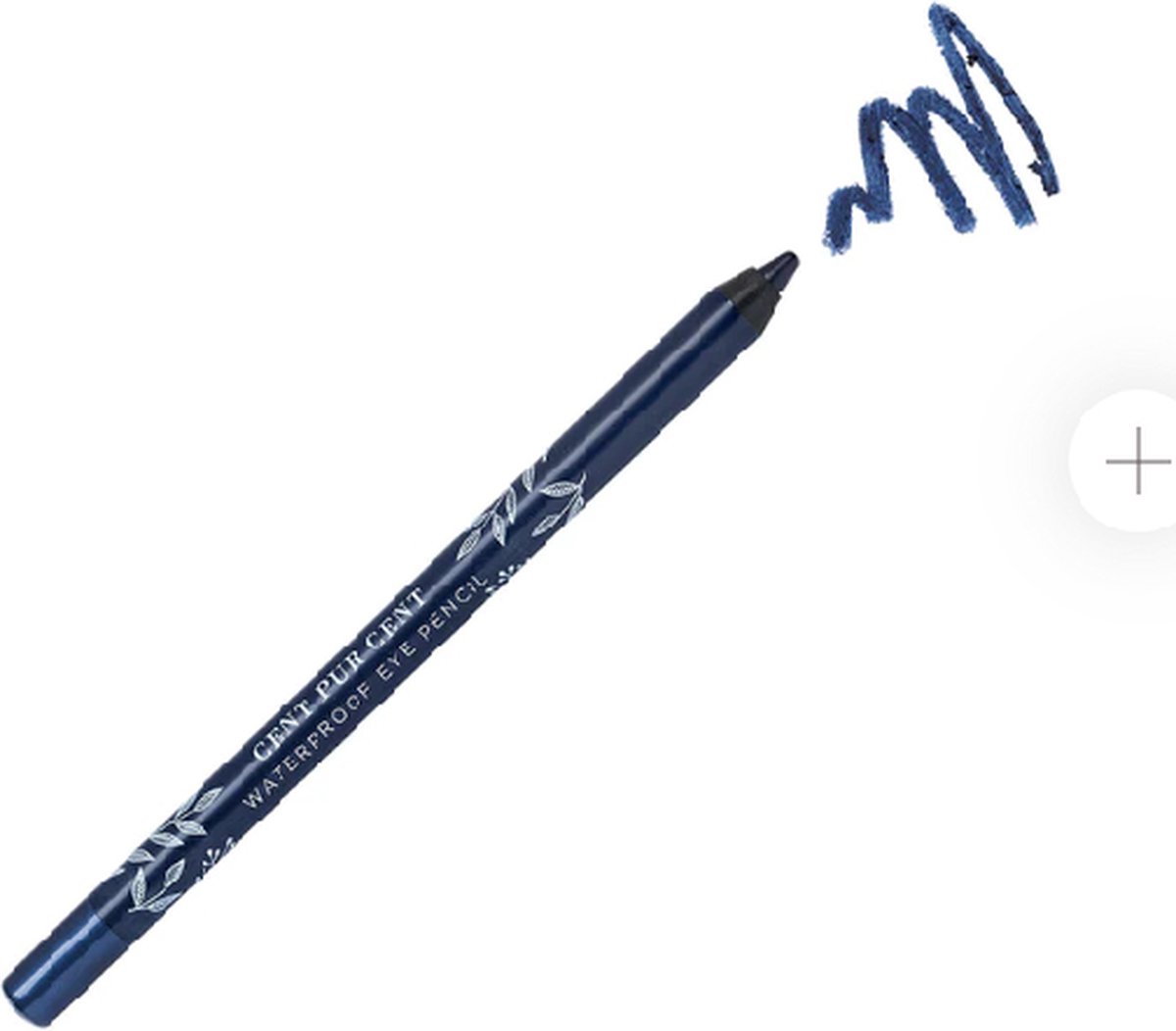 Cent Pur Cent Waterproof Eye Pencil Bleu Foncé - Precisie - Eenvoudig in gebruik - 0,8 ml