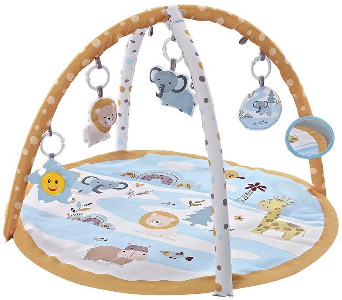 Chipolino Africa Babygym - Activity Speelkleed met Geluid - Speelmat met Hangers