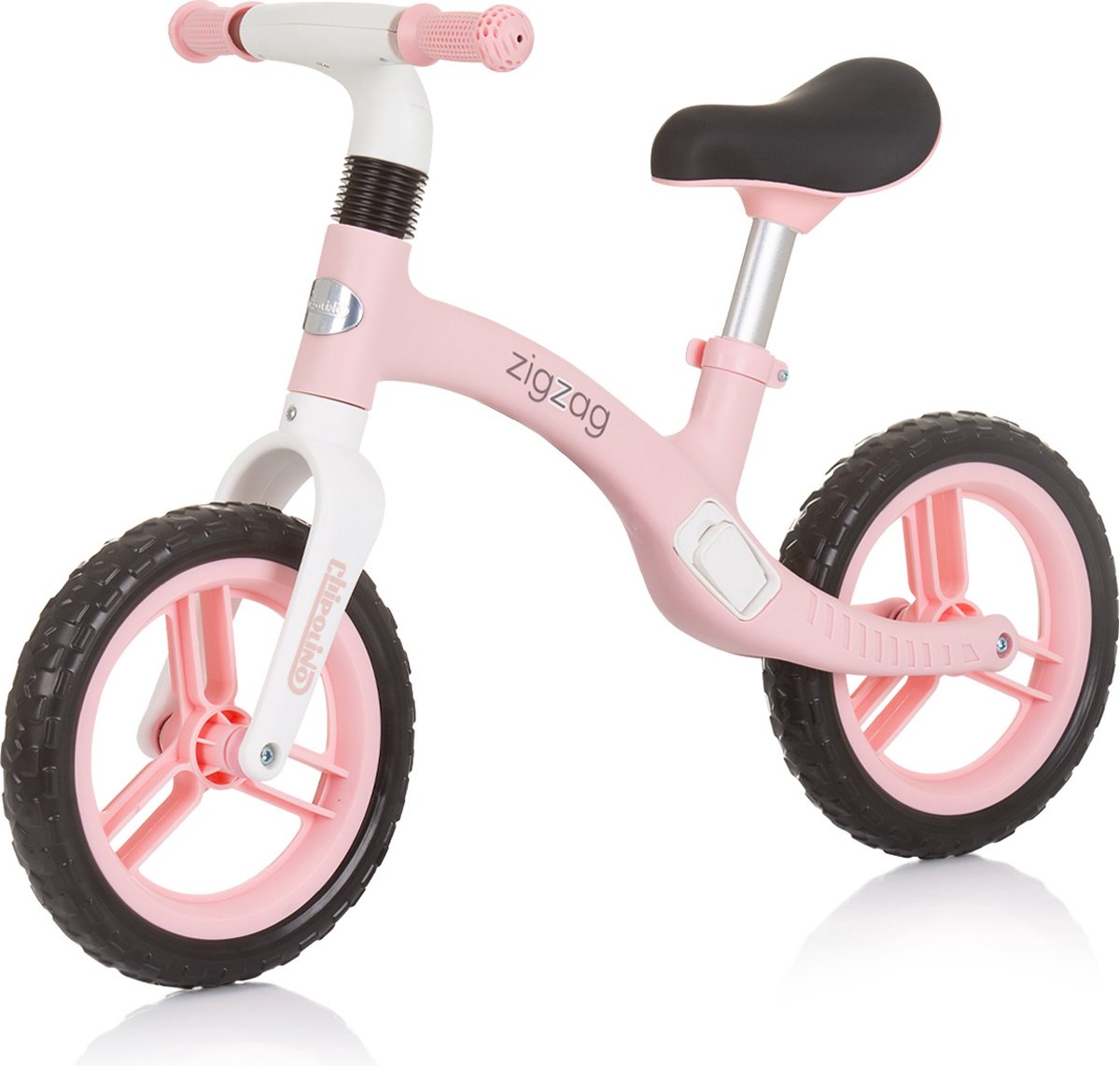 Chipolino Loopfiets Zig Zag - Balansfiets met 2 wielen - 12 inch - Vanaf 2 jaar - Meisjes - Roze