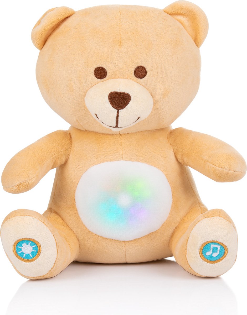 Chipolino Pluche Baby Nachtlamp Knuffelbeer Met Muziek & Licht