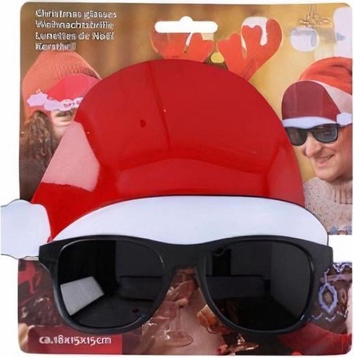 Kerst bril - christmas glasses - kerstman - kersthoed