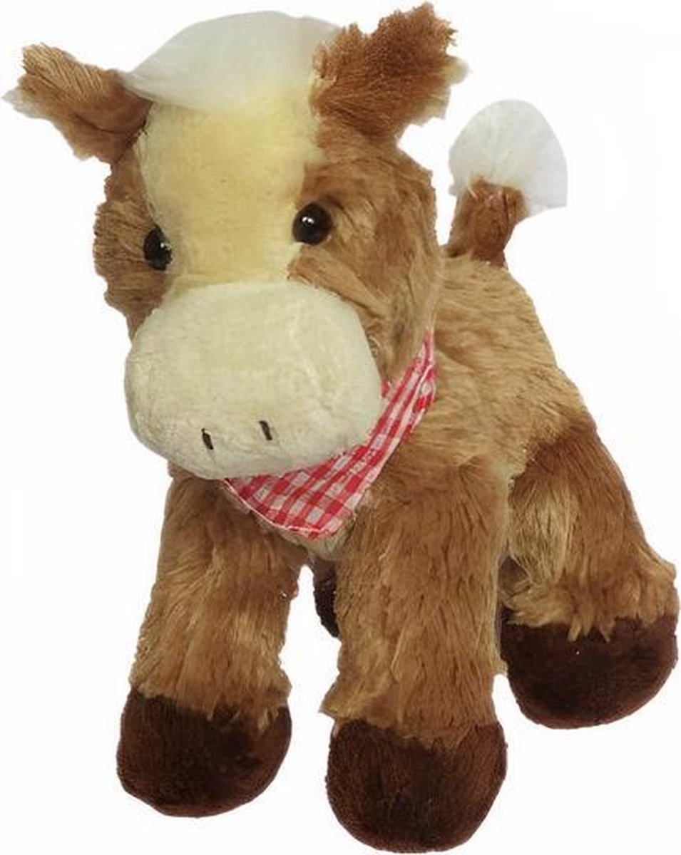 Clemens Knuffel Klein Paardje Junior 25 Cm Pluche Bruin