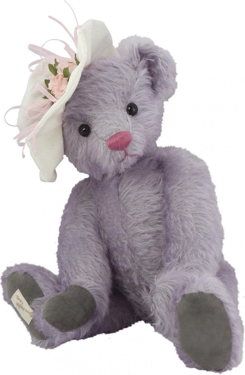 Clemens Knuffelbeer Chloe Meisjes 35 Cm Pluche Grijs/voilet