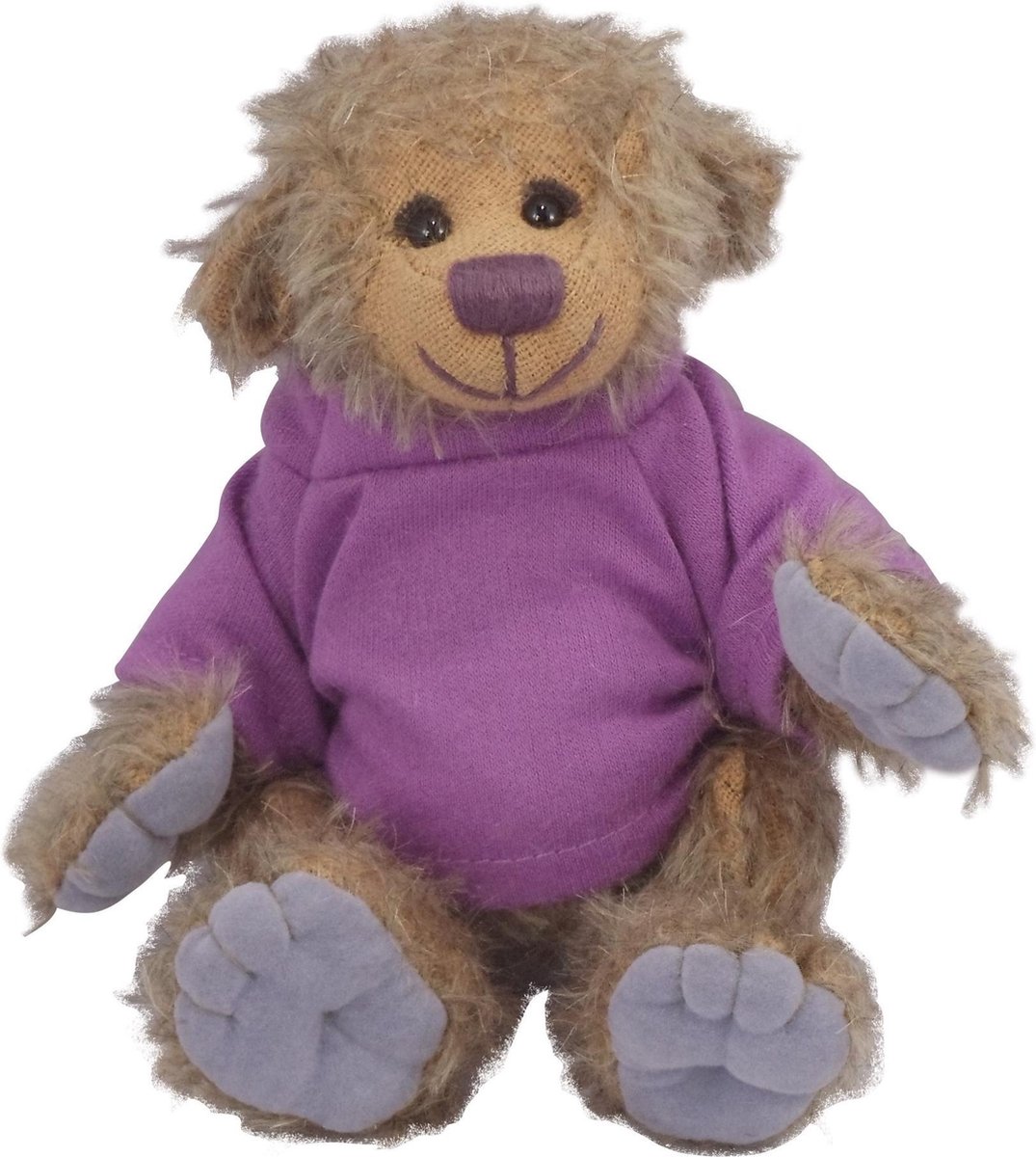 Clemens Knuffelbeer Teddy Fely Junior 17 Cm Pluche Grijs/bruin