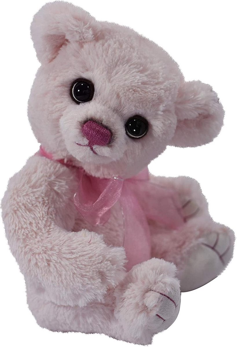 Clemens Knuffelbeer Teddy Irma Junior 30 Cm Pluche Zalmroze