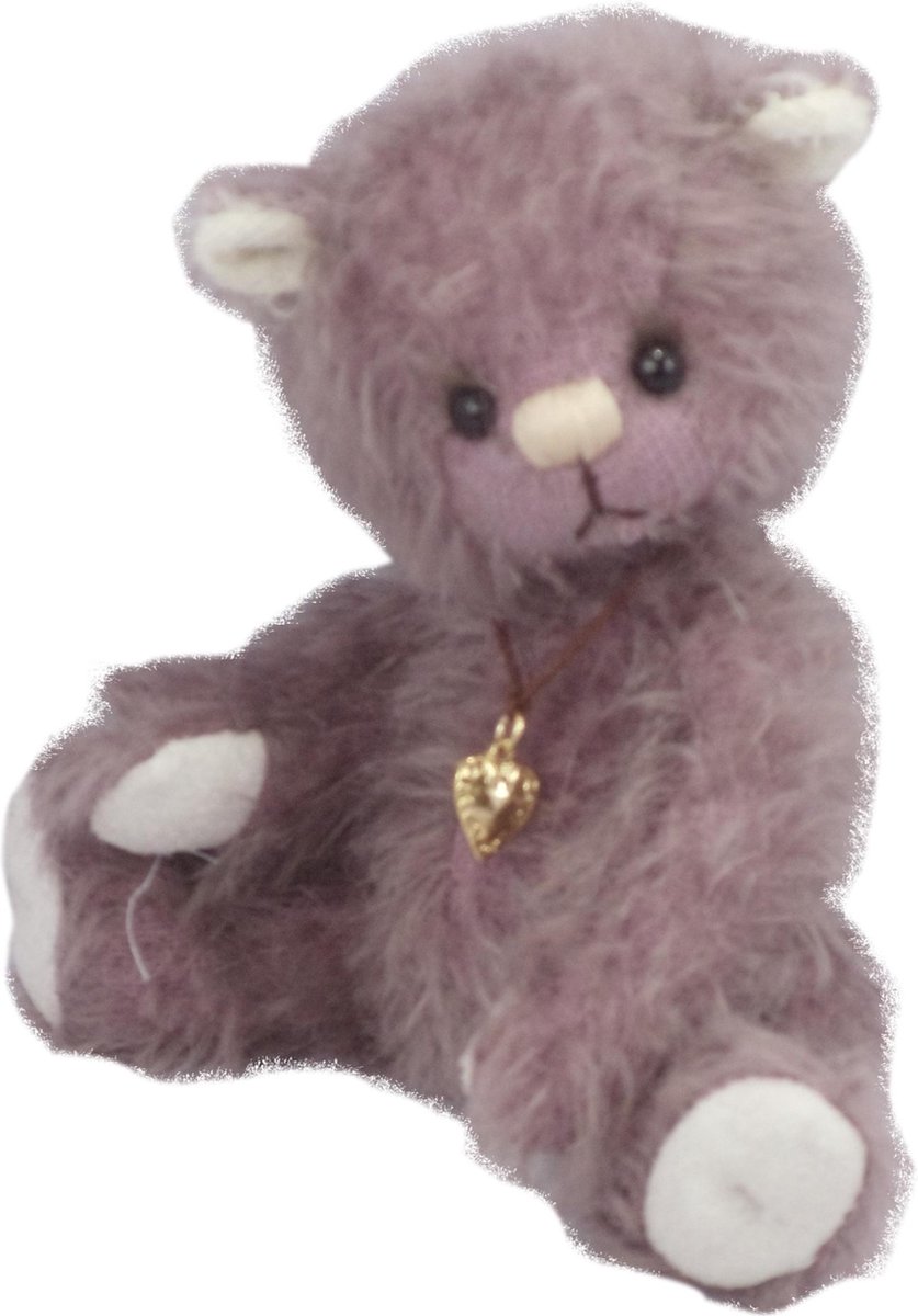 Clemens Knuffelbeer Teddy Violett Junior 15 Cm Pluche Lila