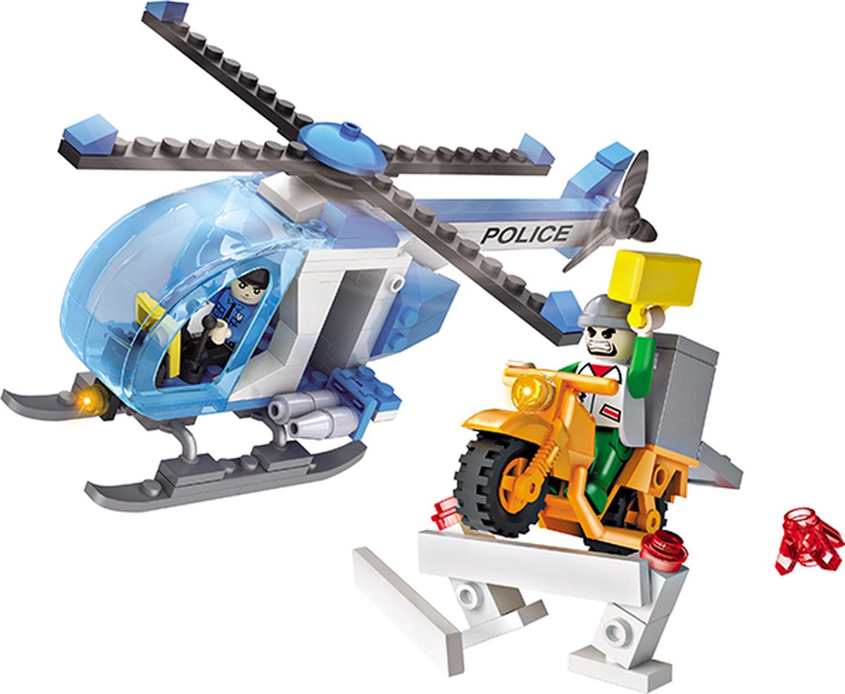 Politiehelikopter Cogo bouwset 4149