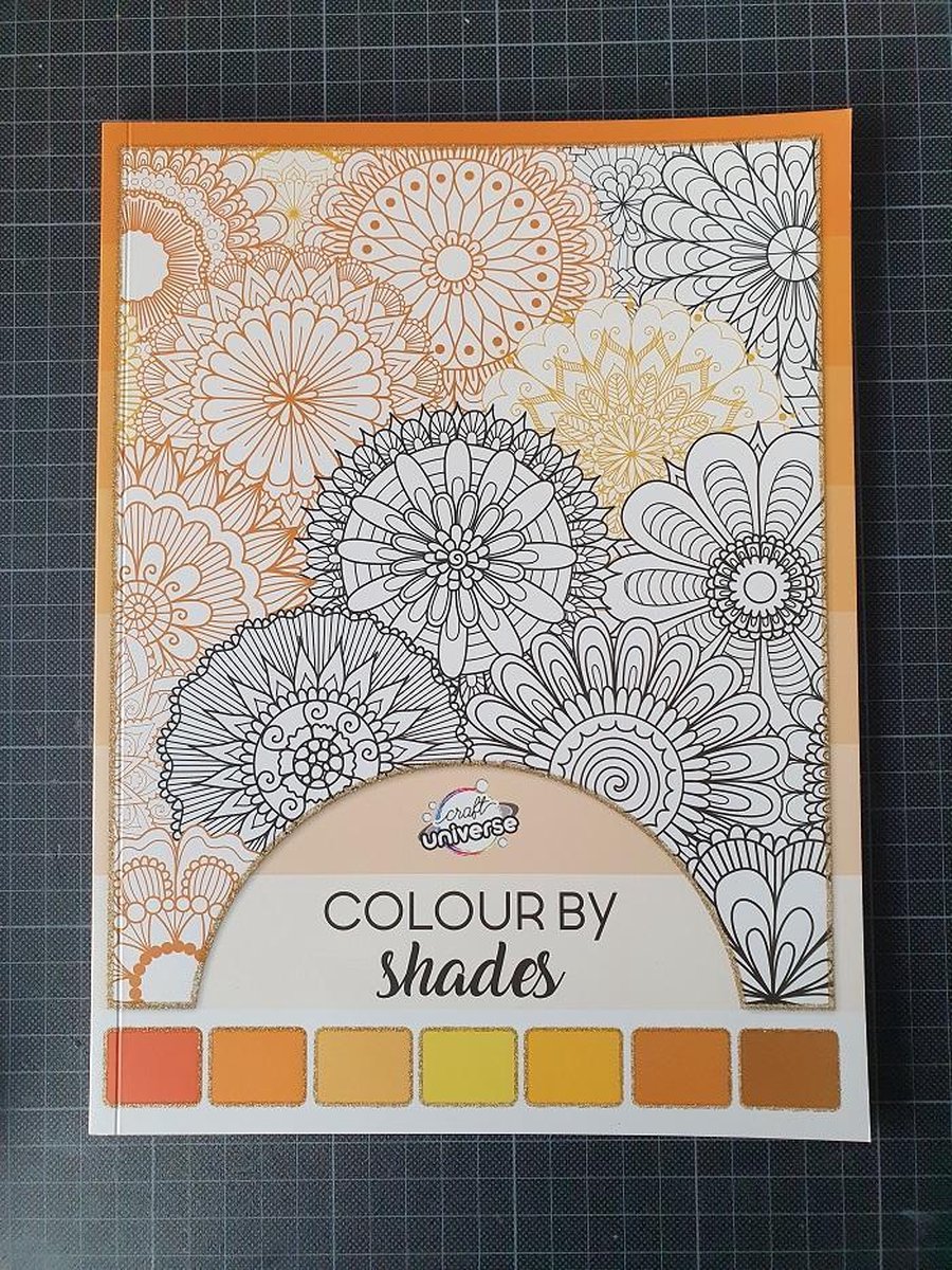 Color by shades geel oranje, kleurboek, 40 paginas