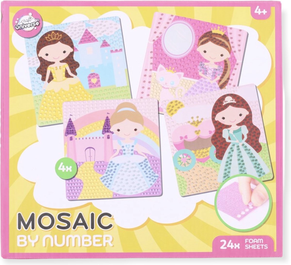 Mosaic by number voertuigen Prinses