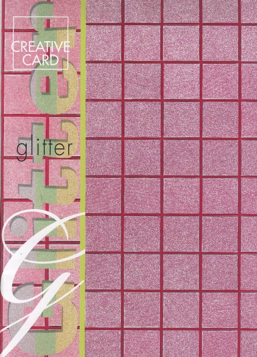 Creative Card Glitter 4 vel 215 grams Rose