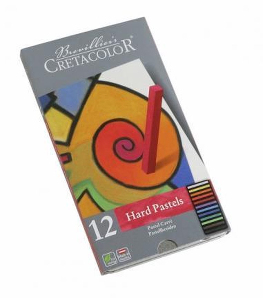 Cretacolor Hard Pastelkirijt Set 12 stuk