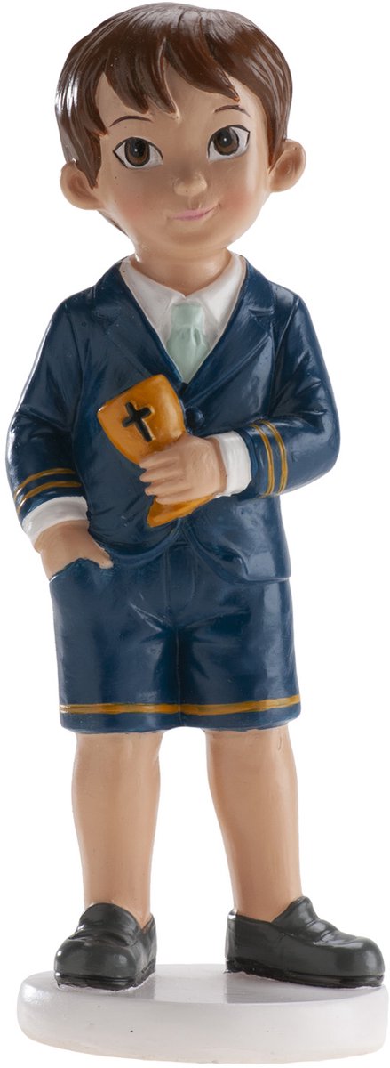 Caketopper Communie jongen met kelk
