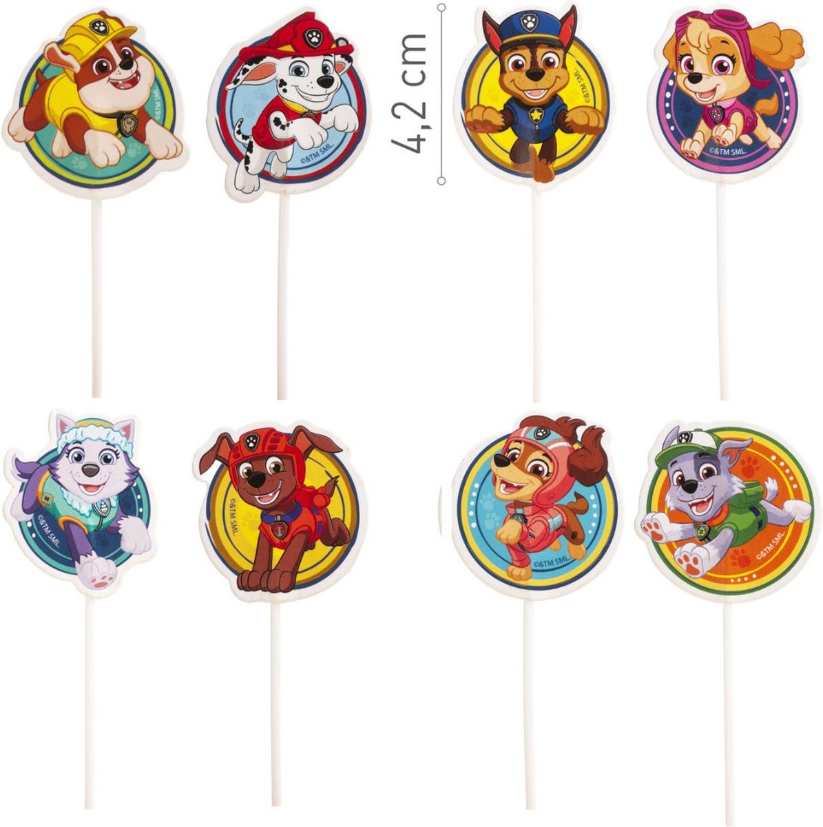 Dekora Paw Patrol Cake Toppers pk/16