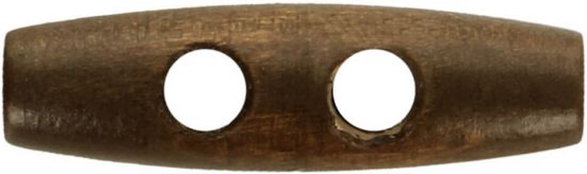 HOUTEN KNEBEL 25MM BRUIN