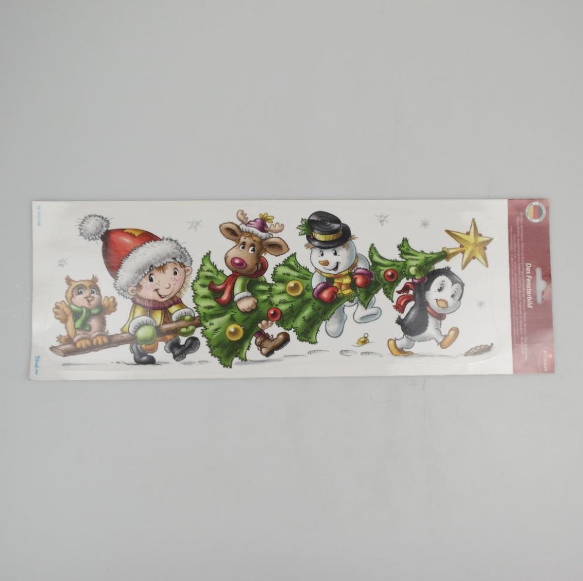 Heitman herbruikbare Raamstickers Raamstickers Kerst rendier kerstboom sneeuwman etc Stickers - Statische Raamstickers - Herbruikbare Raamstickers