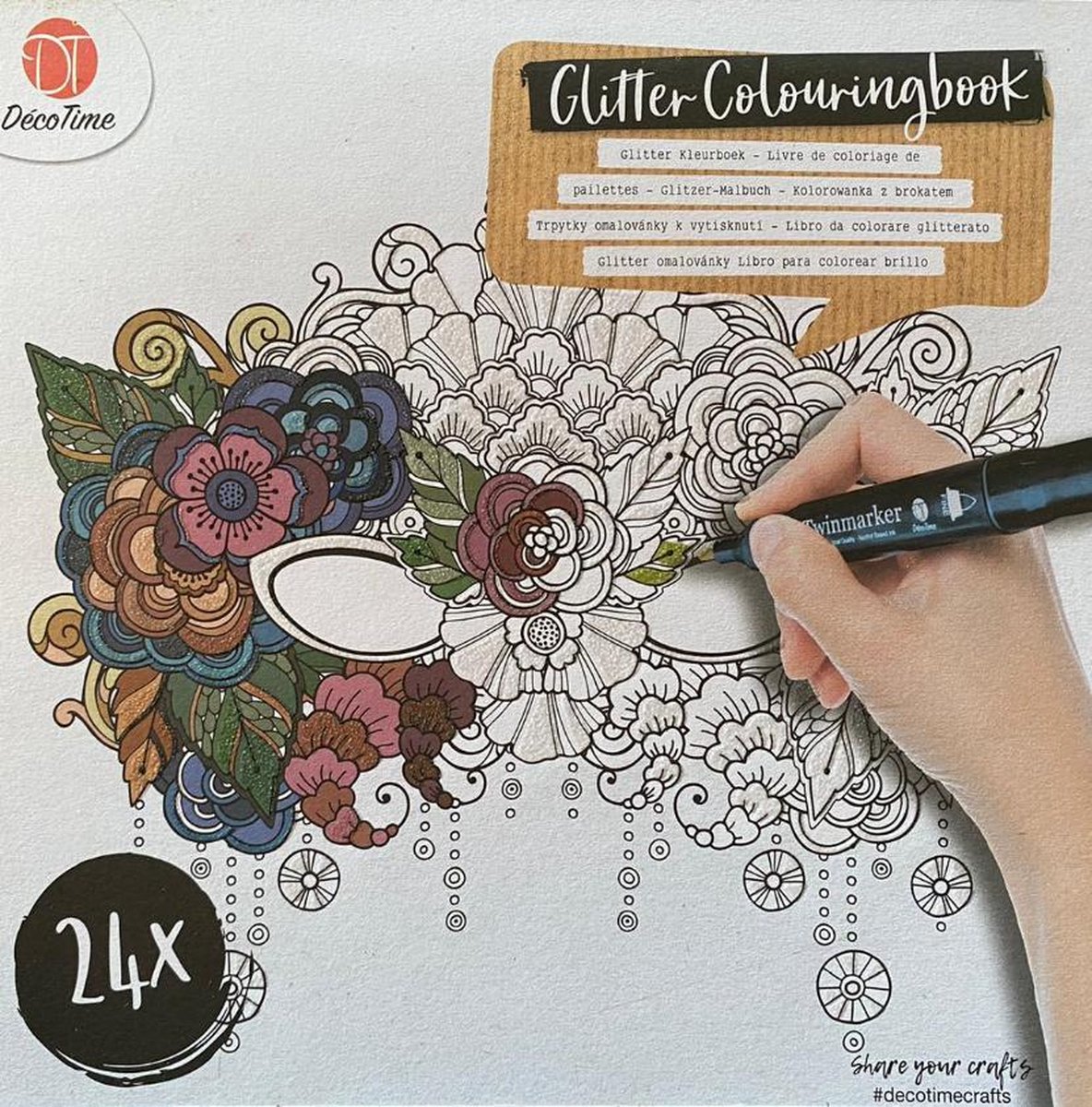 Decotime - Glitter Kleurboek - Fantasie