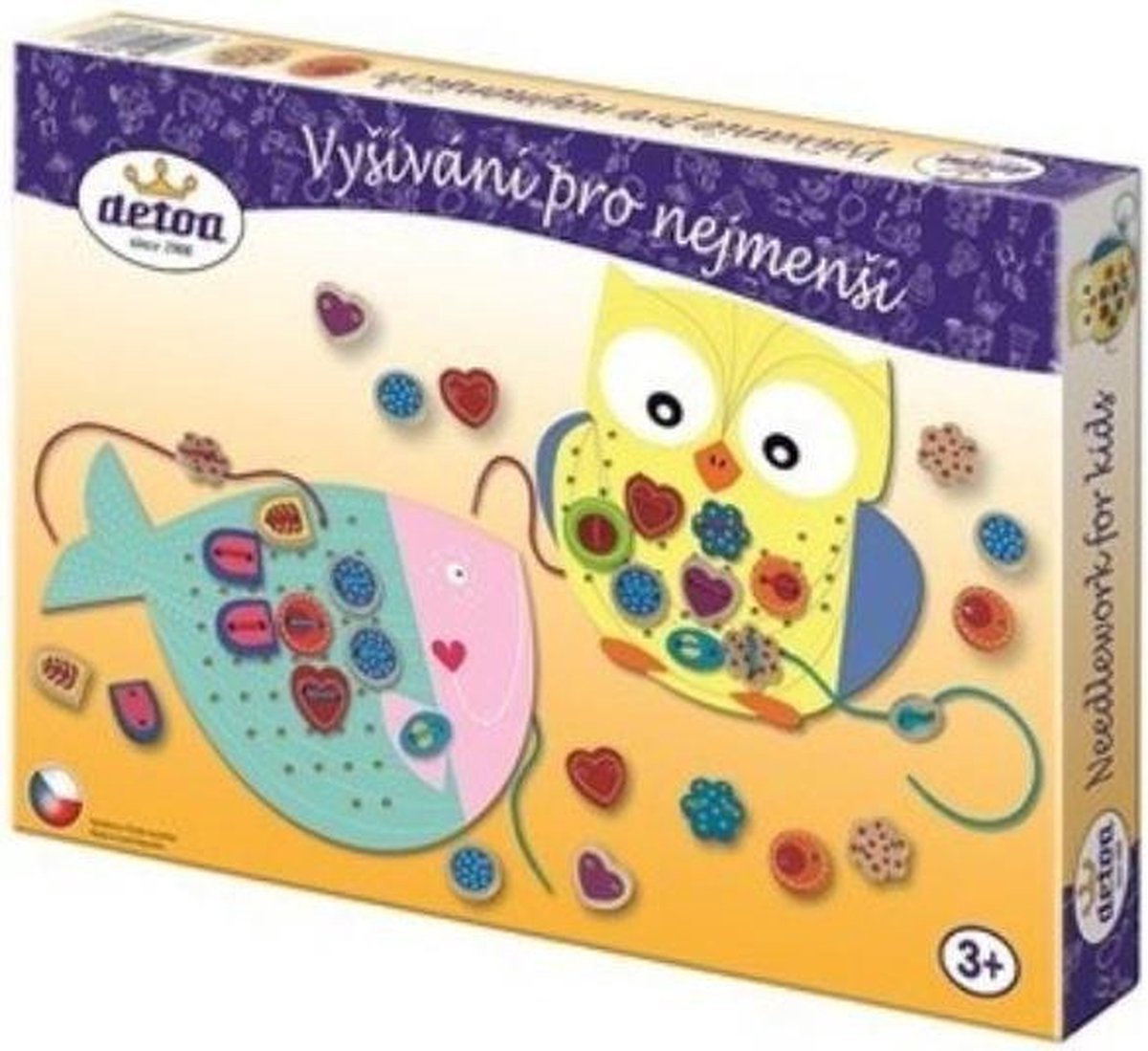 Detoa Borduurset Dieren Junior 335 X 230 Karton/hout 41 Delig