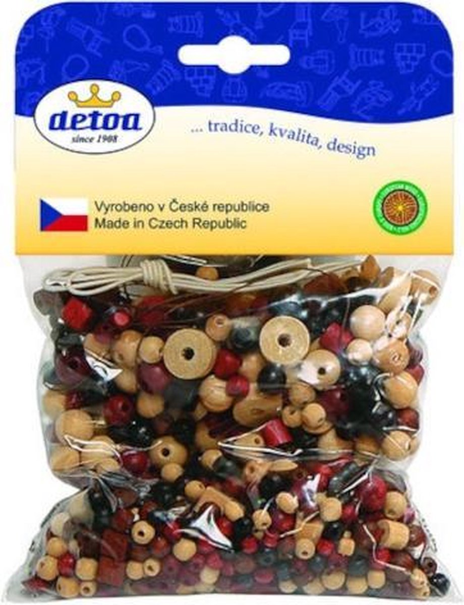 Detoa Kralen Hobby Beads Junior 5 - 20 Mm 100 Gram Hout