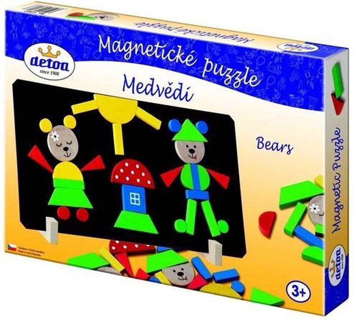 Detoa Magnetische Puzzel Beren Junior 31 X 16,5 Cm 40-delig