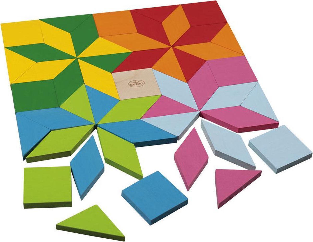 Detoa Mozaïekpuzzel Junior 3 X 5,5 Cm Hout 49-delig