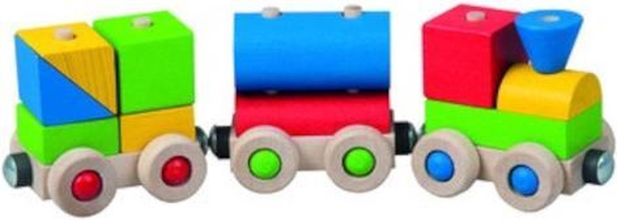 Detoa Speelgoedtrein Happy Train Junior 12,6 X 7,6 Cm Hout