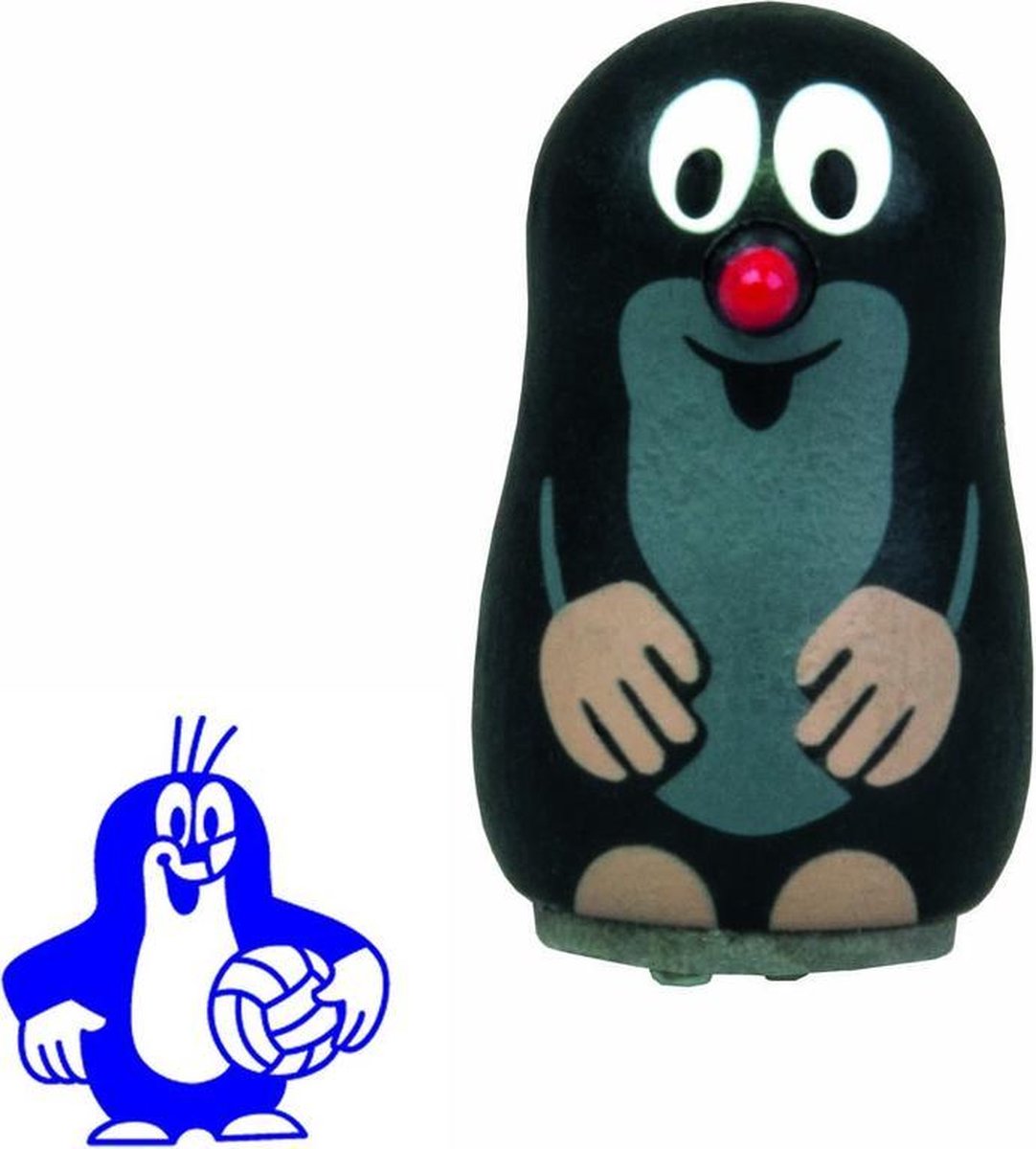 Detoa Stempel Mol Op Een Step 3,5 Cm Hout Zwart/rood