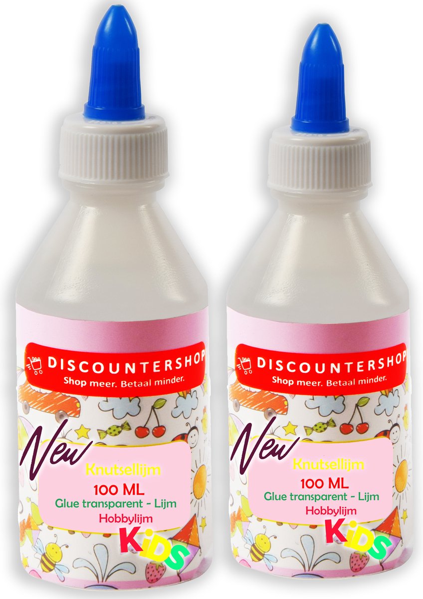 2x Knutsellijm 100ml - Knutsellijm - Lijm - All purpose glue - Glue - Kinderlijm - Knutselen - Goedkope knutsellijm