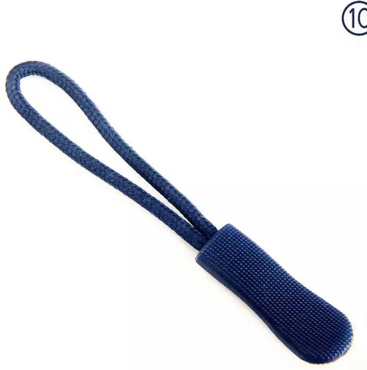  enschuiver, koord rits trekker, zipper puller Donker Blauw,2 stuks